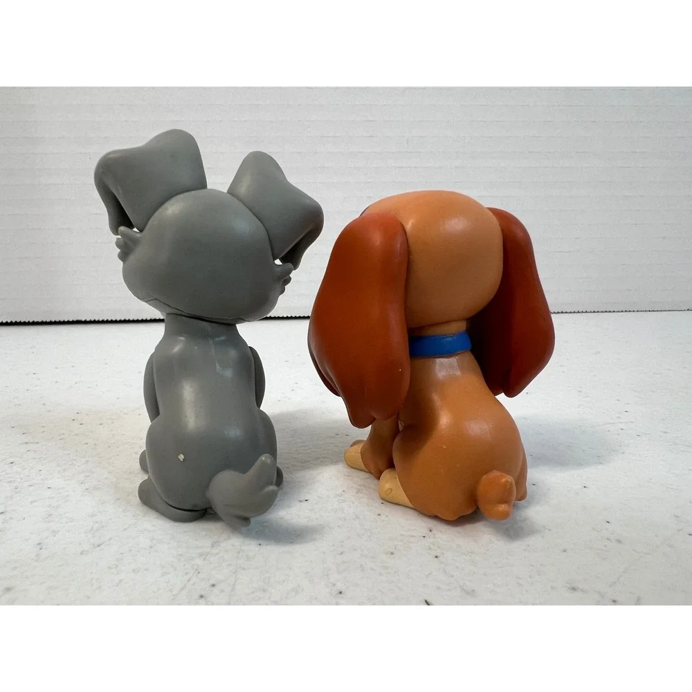Disney Lady and the Tramp Funko Mini Figure Set Grey Brown Vinyl